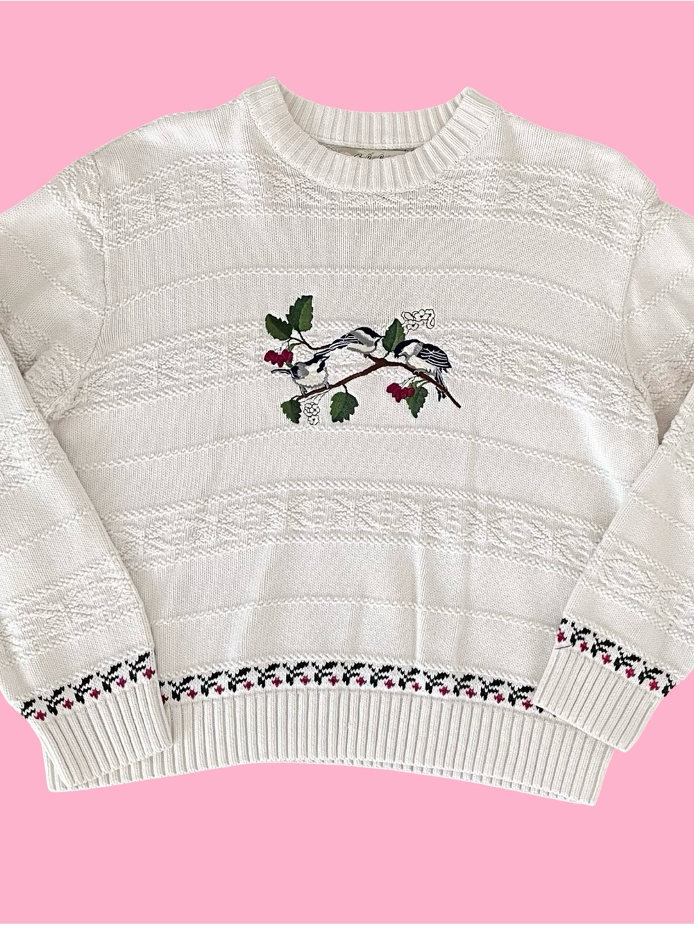 Vintage Cabelas Embroidered sweater